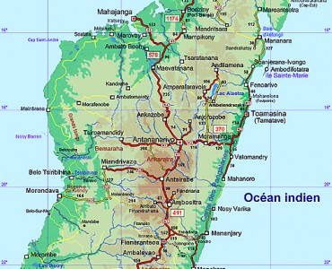 Carte madagascar voyage Zazakely